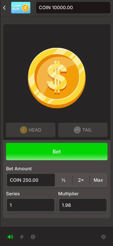 CoinFlip Game Screenshot 1
