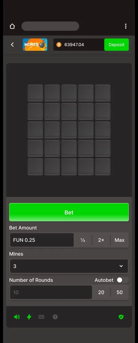 Mines Game Screenshot 1