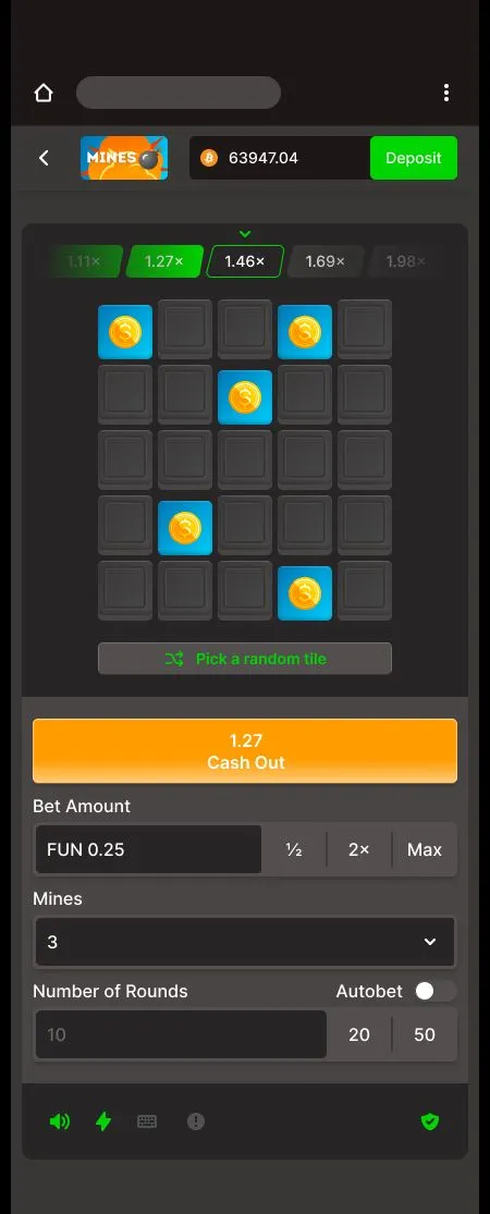 Mines Game Screenshot 2