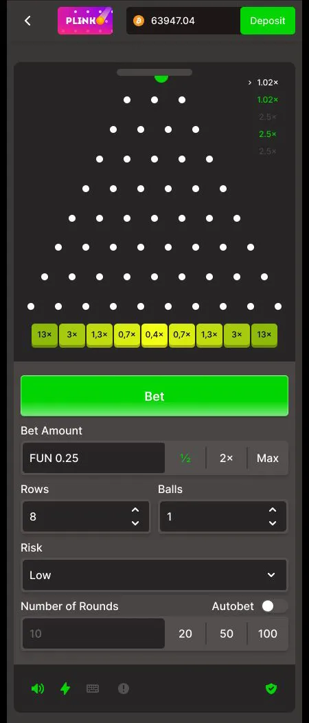 Plinko Game Screenshot 1
