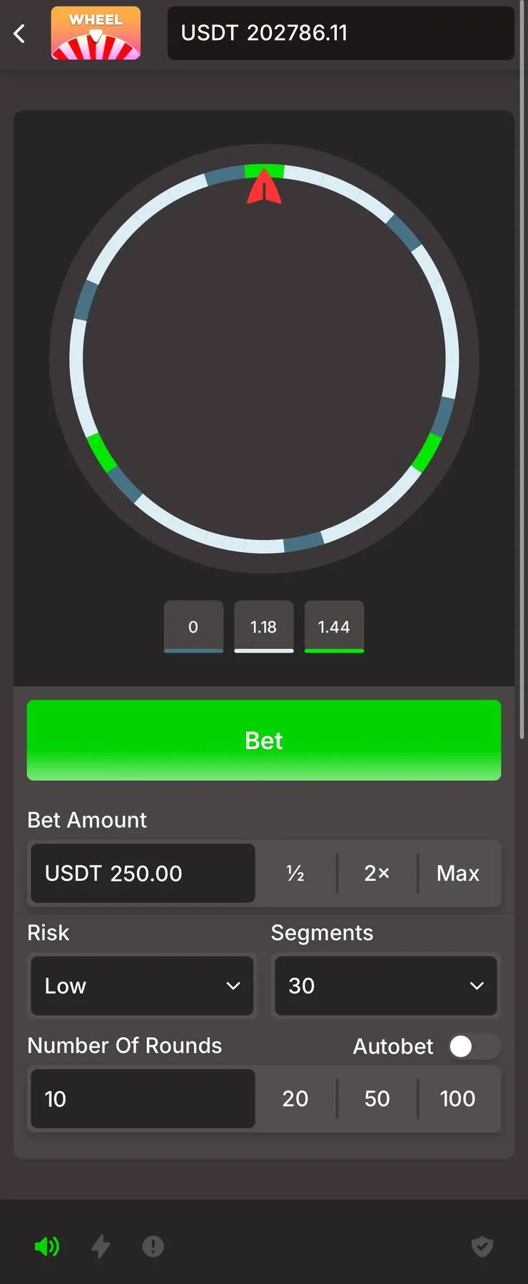 Wheel Game Screenshot 1